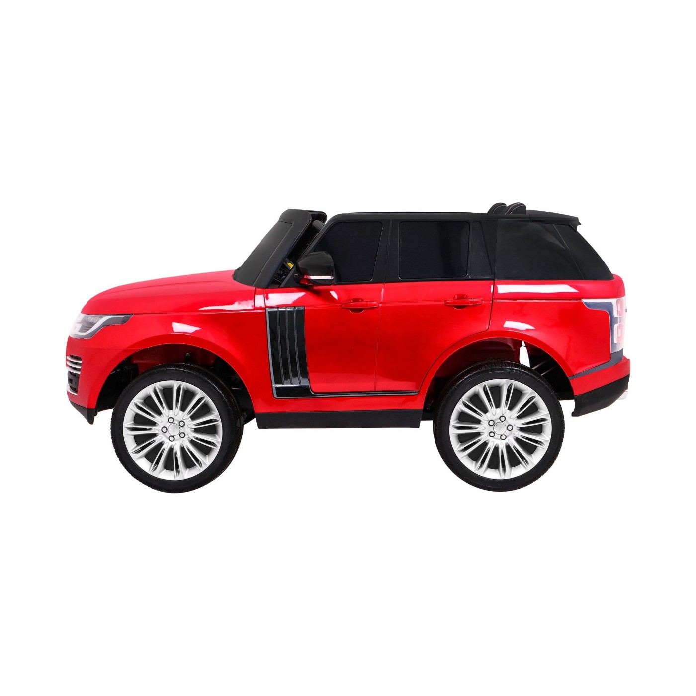 Range Rover HSE Lakované 2 Dětské Auto Červené Dálkové Ovládání 5 Bodové Pásy Audio Panel LED