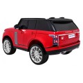 Range Rover HSE Lakované 2 Dětské Auto Červené Dálkové Ovládání 5 Bodové Pásy Audio Panel LED