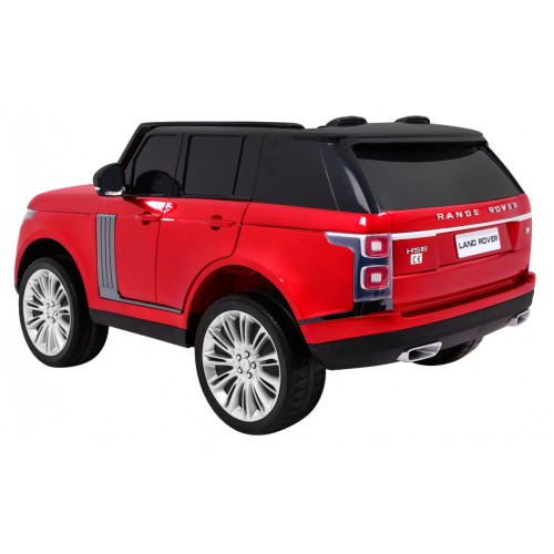 Range Rover HSE Lakované 2 Dětské Auto Červené Dálkové Ovládání 5 Bodové Pásy Audio Panel LED