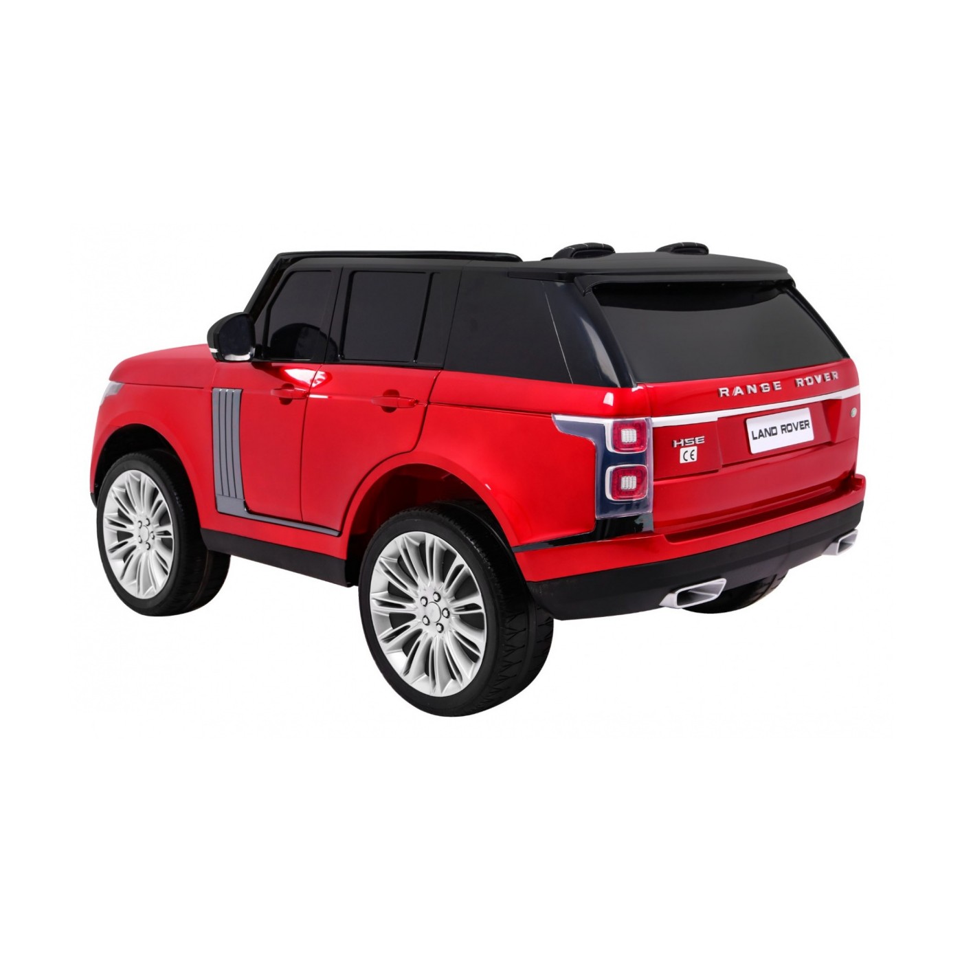 Range Rover HSE Lakované 2 Dětské Auto Červené Dálkové Ovládání 5 Bodové Pásy Audio Panel LED