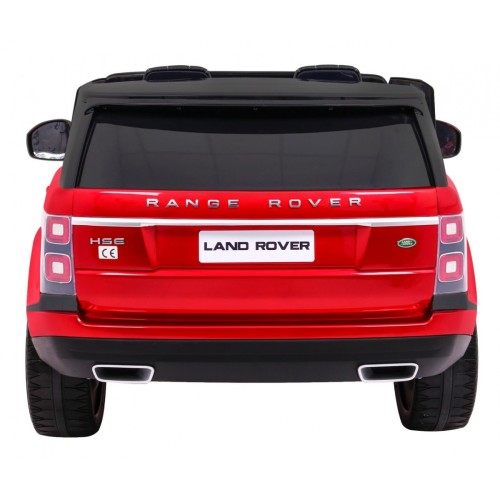 Range Rover HSE Lakované 2 Dětské Auto Červené Dálkové Ovládání 5 Bodové Pásy Audio Panel LED
