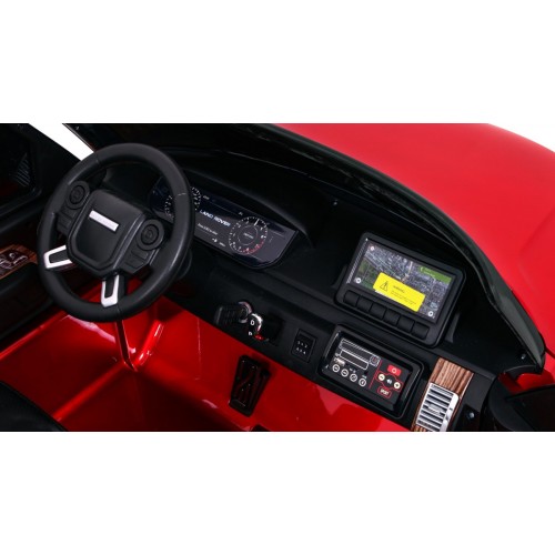 Range Rover HSE Lakované 2 Dětské Auto Červené Dálkové Ovládání 5 Bodové Pásy Audio Panel LED