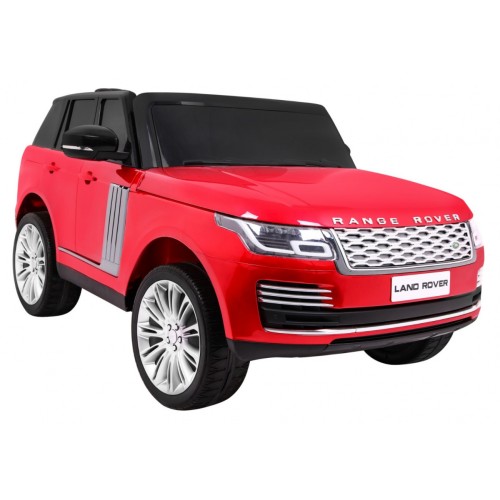 Range Rover HSE Lakované 2 Dětské Auto Červené Dálkové Ovládání 5 Bodové Pásy Audio Panel LED