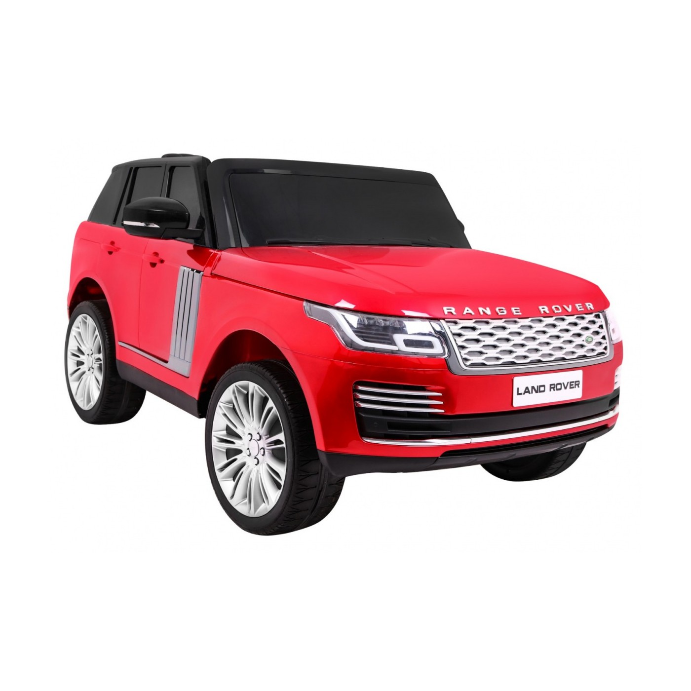 Range Rover HSE Lakované 2 Dětské Auto Červené Dálkové Ovládání 5 Bodové Pásy Audio Panel LED