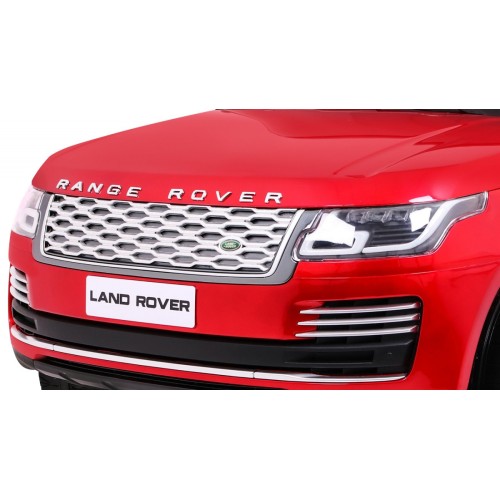 Range Rover HSE Lakované 2 Dětské Auto Červené Dálkové Ovládání 5 Bodové Pásy Audio Panel LED