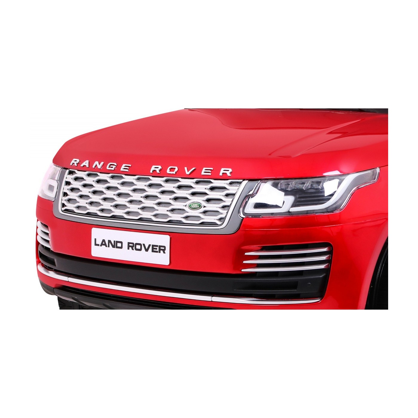 Range Rover HSE Lakované 2 Dětské Auto Červené Dálkové Ovládání 5 Bodové Pásy Audio Panel LED