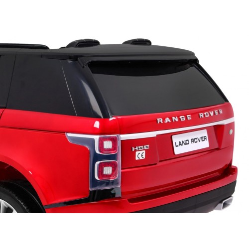 Range Rover HSE Lakované 2 Dětské Auto Červené Dálkové Ovládání 5 Bodové Pásy Audio Panel LED