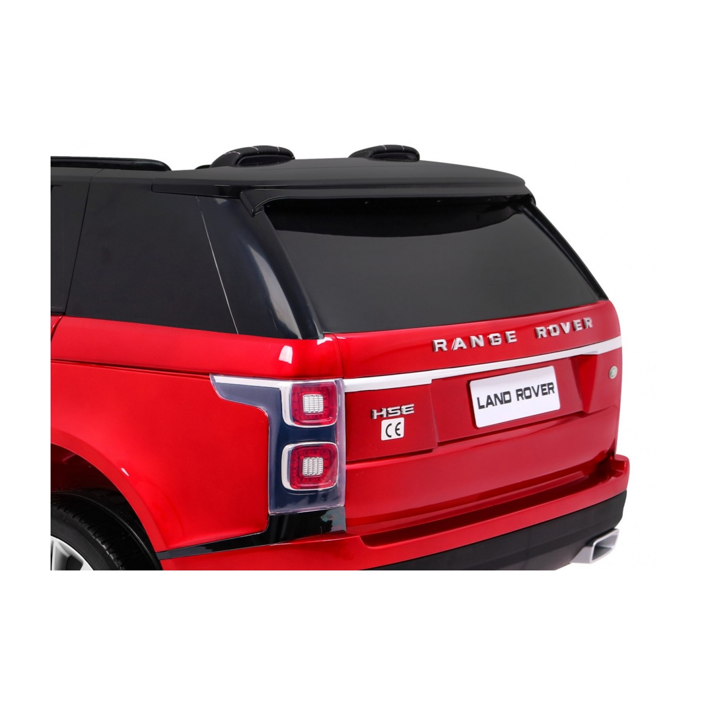 Range Rover HSE Lakované 2 Dětské Auto Červené Dálkové Ovládání 5 Bodové Pásy Audio Panel LED