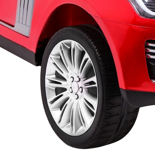 Range Rover HSE Lakované 2 Dětské Auto Červené Dálkové Ovládání 5 Bodové Pásy Audio Panel LED