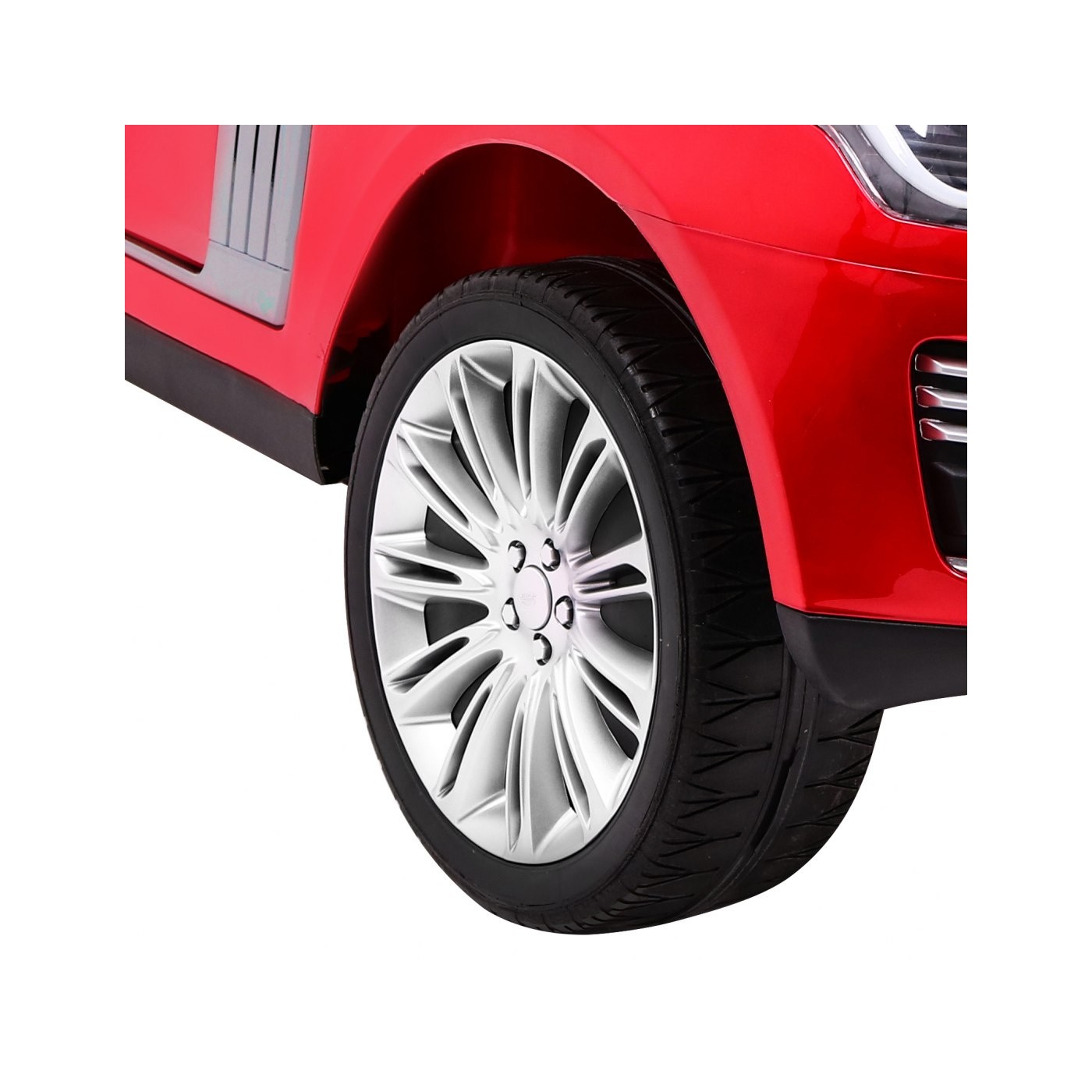 Range Rover HSE Lakované 2 Dětské Auto Červené Dálkové Ovládání 5 Bodové Pásy Audio Panel LED