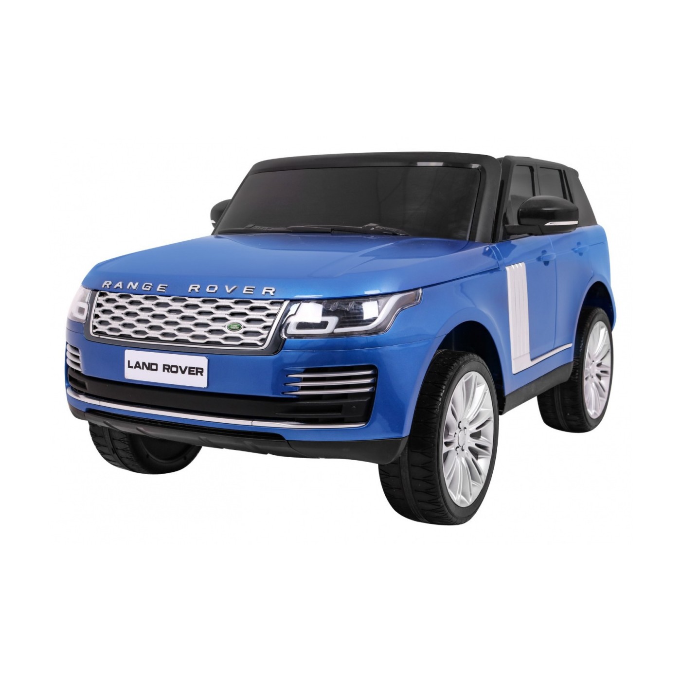 Range Rover HSE Lakované 2 Dětské Auto Modré Dálkové Ovládání 5 Bodové Pásy Audio Panel LED