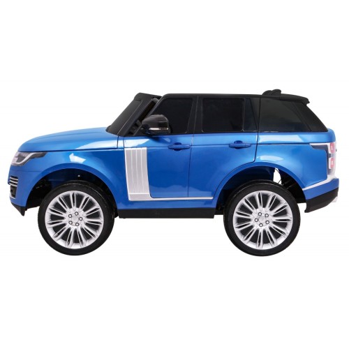 Range Rover HSE Lakované 2 Dětské Auto Modré Dálkové Ovládání 5 Bodové Pásy Audio Panel LED