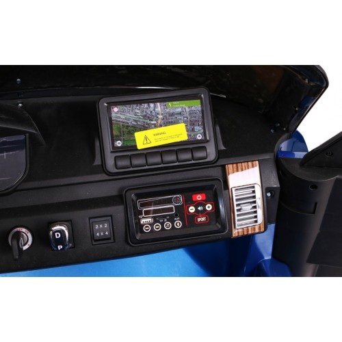 Range Rover HSE Lakované 2 Dětské Auto Modré Dálkové Ovládání 5 Bodové Pásy Audio Panel LED