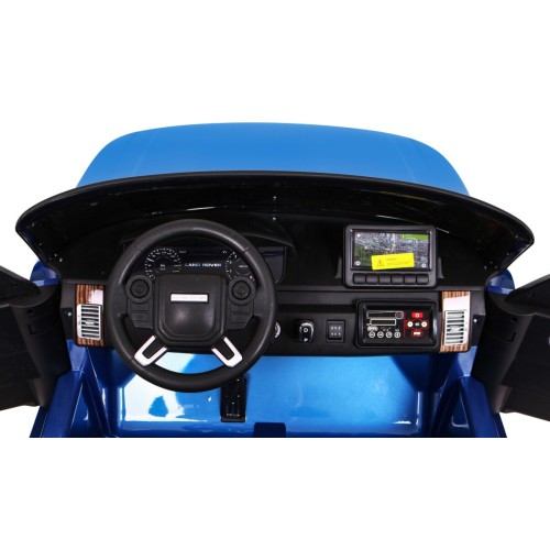 Range Rover HSE Lakované 2 Dětské Auto Modré Dálkové Ovládání 5 Bodové Pásy Audio Panel LED