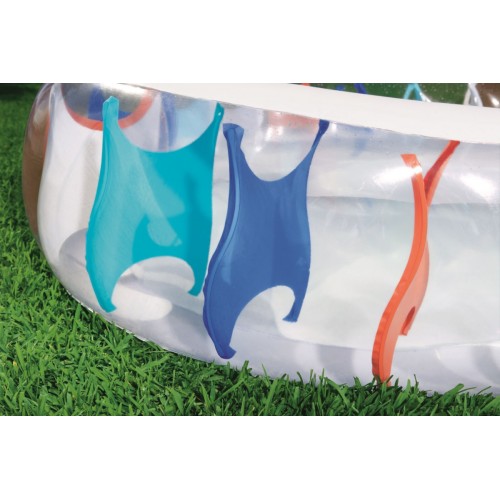 Nafukovací rodinný bazén elipsa 229x152x51cm BESTWAY + opravná lišta