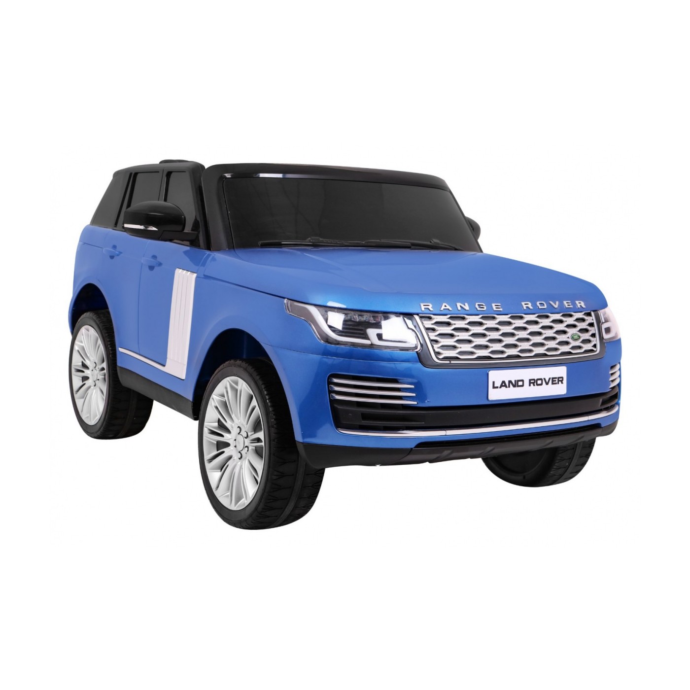 Range Rover HSE Lakované 2 Dětské Auto Modré Dálkové Ovládání 5 Bodové Pásy Audio Panel LED