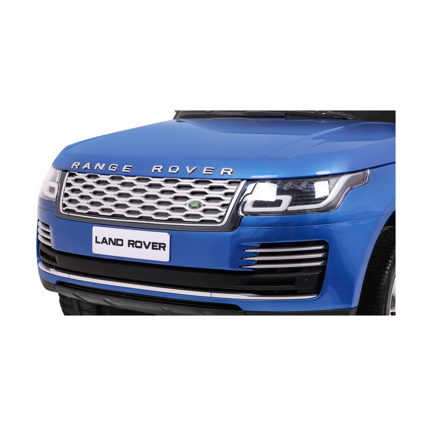 Range Rover HSE Lakované 2 Dětské Auto Modré Dálkové Ovládání 5 Bodové Pásy Audio Panel LED