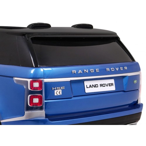 Range Rover HSE Lakované 2 Dětské Auto Modré Dálkové Ovládání 5 Bodové Pásy Audio Panel LED