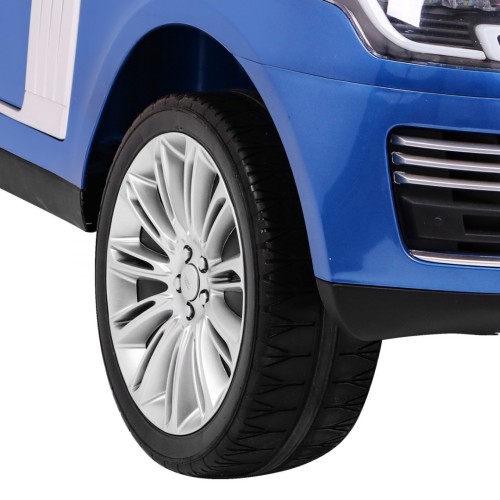 Range Rover HSE Lakované 2 Dětské Auto Modré Dálkové Ovládání 5 Bodové Pásy Audio Panel LED