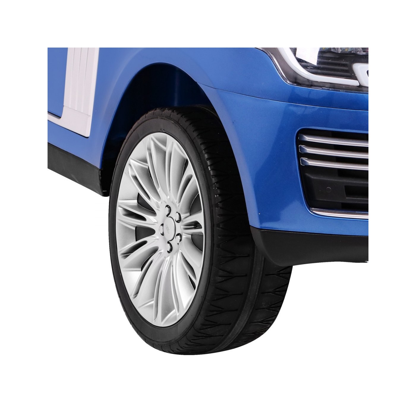 Range Rover HSE Lakované 2 Dětské Auto Modré Dálkové Ovládání 5 Bodové Pásy Audio Panel LED