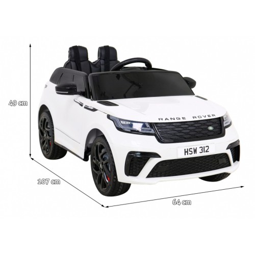 Range Rover Velar Bateriové ovládání Bílá + Dálkové ovládání + EVA + Pomalý start + MP3 LED