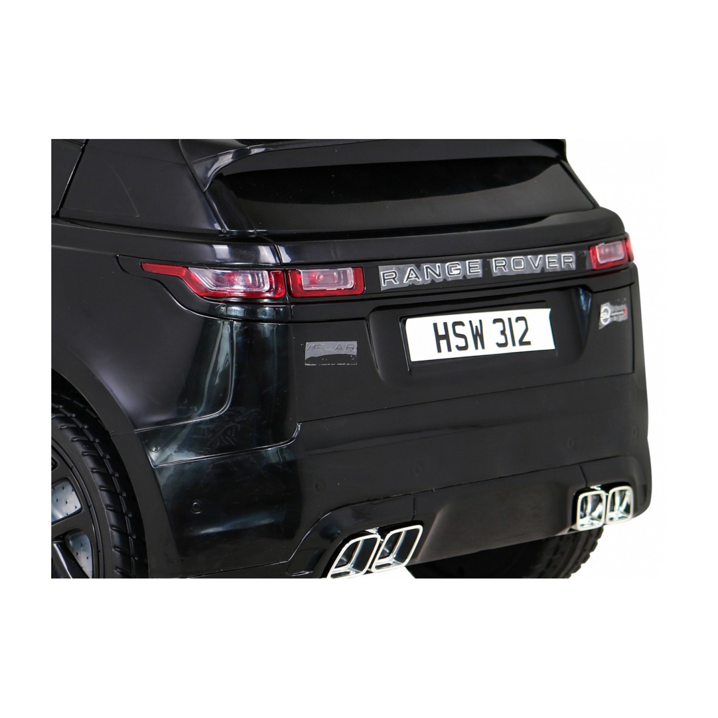 Range Rover Velar Baterie Černý + Dálkové Ovládání + EVA + Pomalý Start + MP3 LED