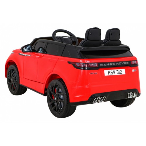 Range Rover Velar baterie ovládaná červeně + dálkové ovládání + EVA + pomalý start + MP3 LED