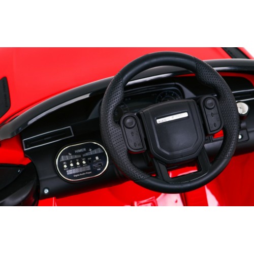 Range Rover Velar baterie ovládaná červeně + dálkové ovládání + EVA + pomalý start + MP3 LED