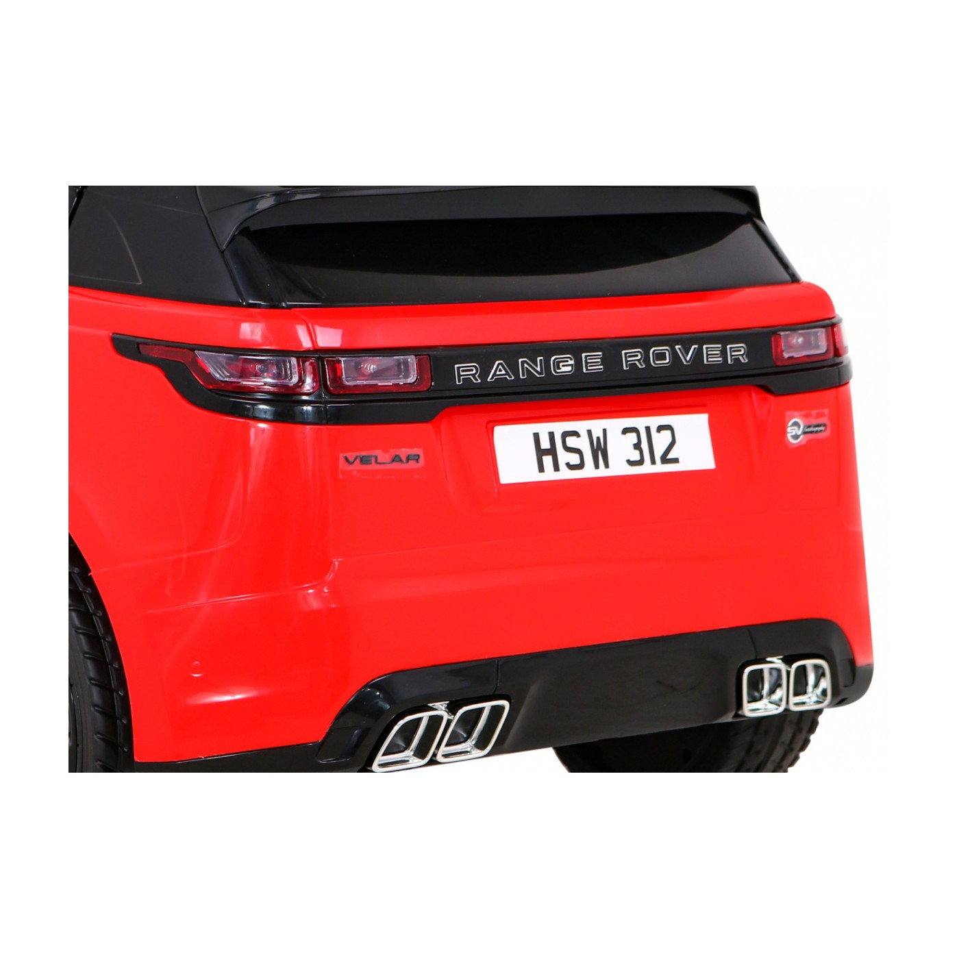 Range Rover Velar baterie ovládaná červeně + dálkové ovládání + EVA + pomalý start + MP3 LED