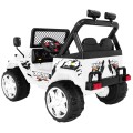 Offroadová dětská baterie Raptor Drifter bílá dálkový pomalý start EVA zvukové světlo