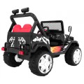 Offroadová dětská baterie Raptor Drifter černá dálkový pomalý start EVA ozvěny světla