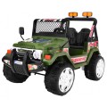 Offroadová dětská baterie Raptor Drifter Zelená dálková pomalu startující EVA divoká světla