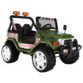 Offroadová dětská baterie Raptor Drifter Zelená dálková pomalu startující EVA divoká světla
