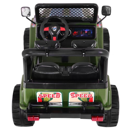Offroadová dětská baterie Raptor Drifter Zelená dálková pomalu startující EVA divoká světla