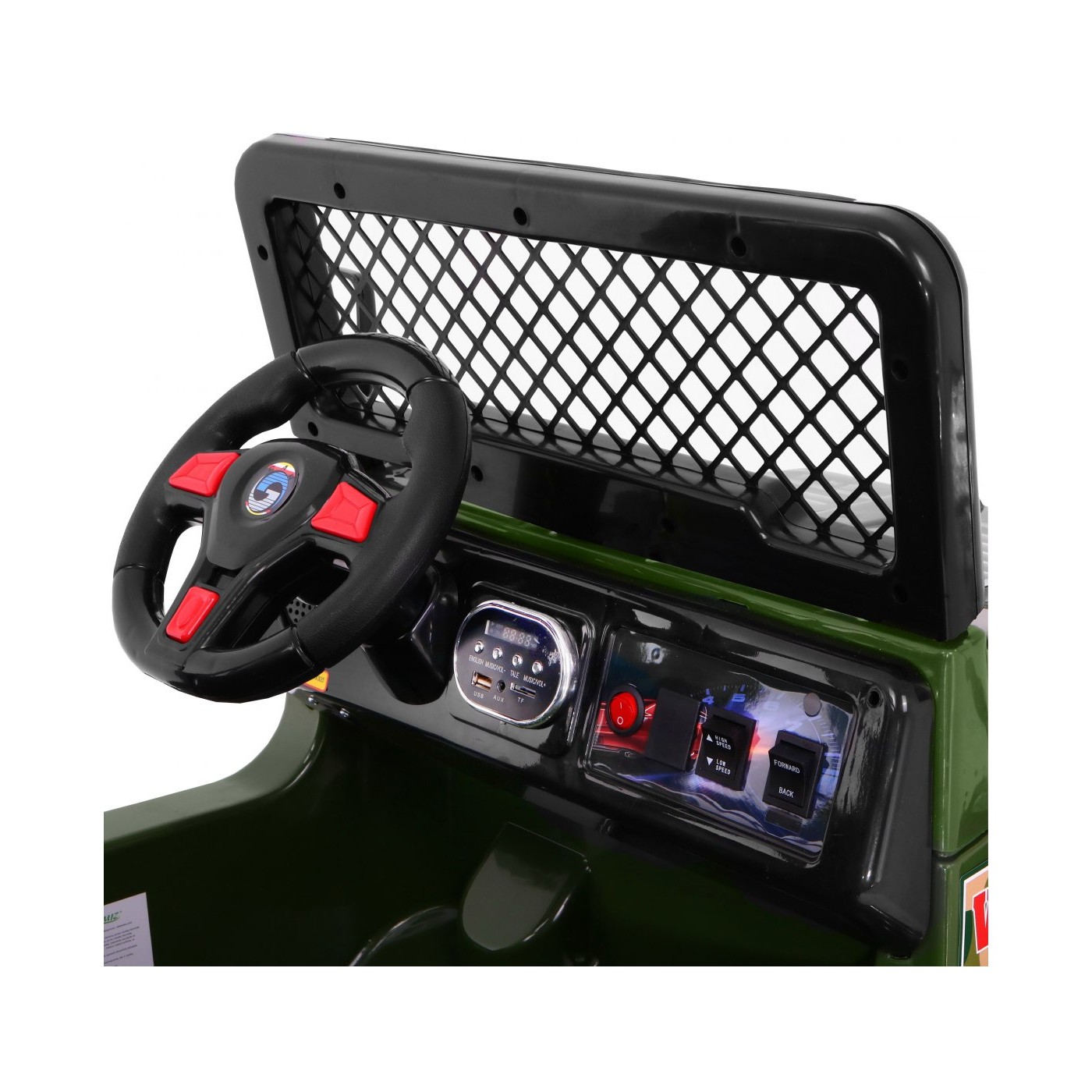 Offroadová dětská baterie Raptor Drifter Zelená dálková pomalu startující EVA divoká světla