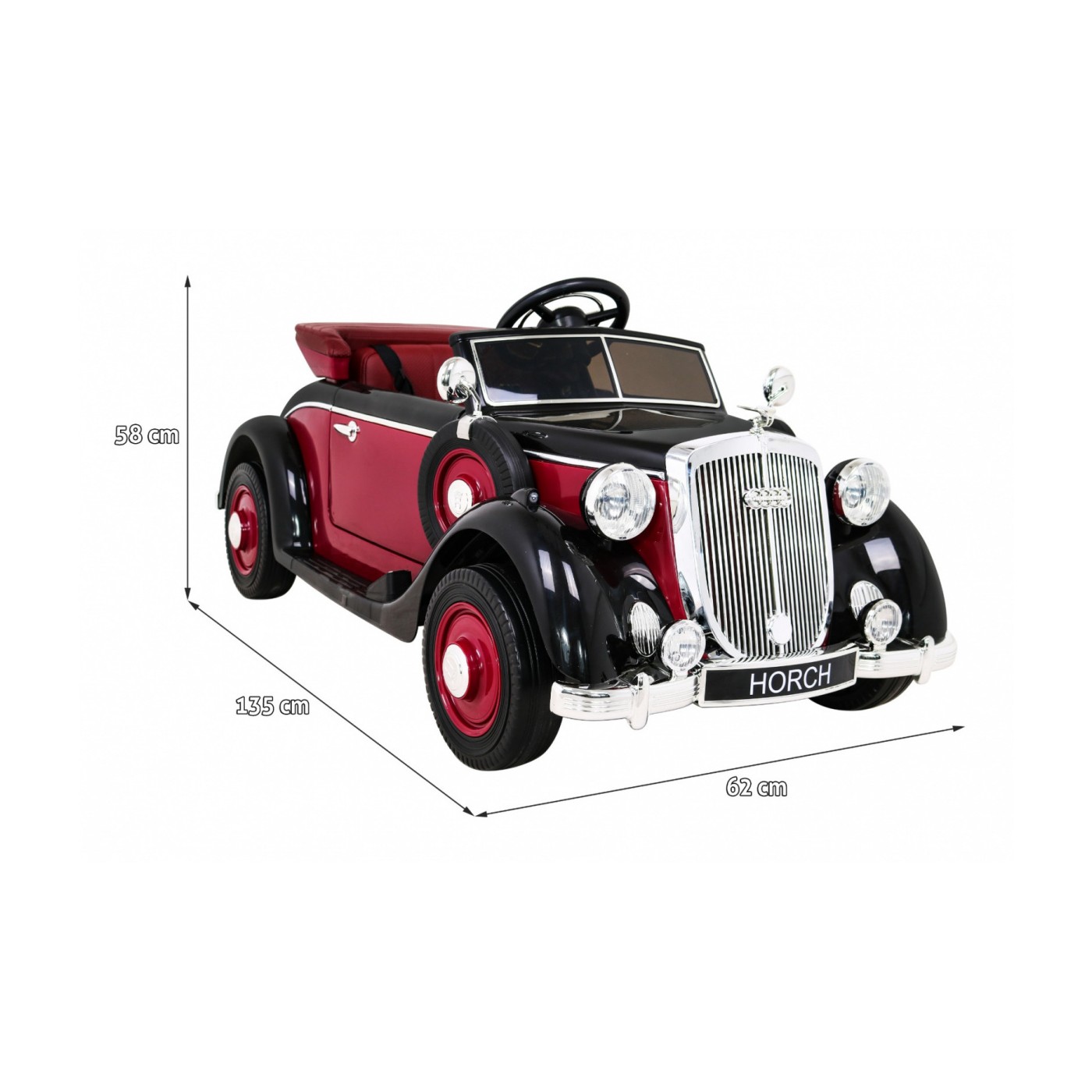 Vozidlo Retro Audi Horch 930V červená