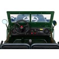 Retro Strong 3 Kids Military auto zelená 4x4 Drive Storage EVA Pomalý start MP3 LED