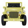Vojenské auto Retro Děti Elderflower 4x4 Drive Remote 2 zavazadlové stojany Pomalý start MP3 LED