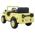 Vojenské auto Retro Děti Elderflower 4x4 Drive Remote 2 zavazadlové stojany Pomalý start MP3 LED