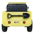 Vojenské auto Retro Děti Elderflower 4x4 Drive Remote 2 zavazadlové stojany Pomalý start MP3 LED