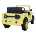 Vojenské auto Retro Děti Elderflower 4x4 Drive Remote 2 zavazadlové stojany Pomalý start MP3 LED