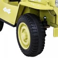 Vojenské auto Retro Děti Elderflower 4x4 Drive Remote 2 zavazadlové stojany Pomalý start MP3 LED