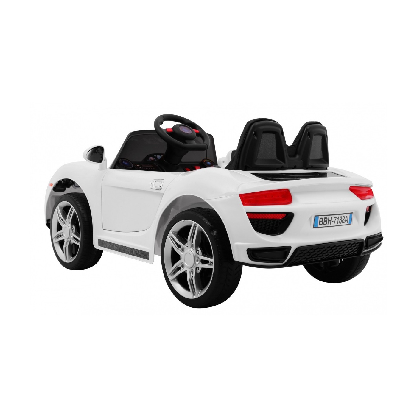 Roadsterové vozidlo bílé