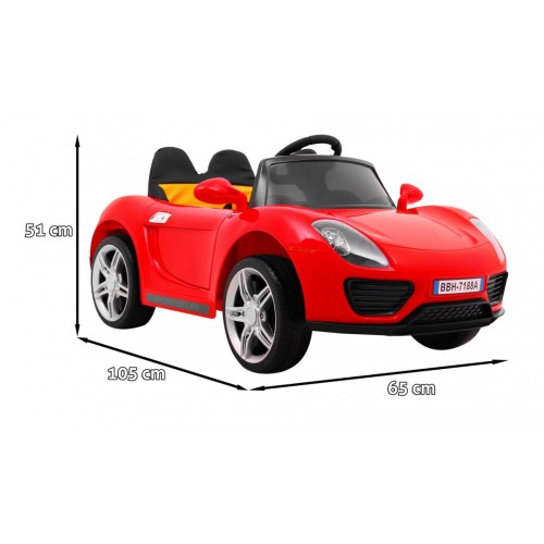 Roadster vozidlo červené