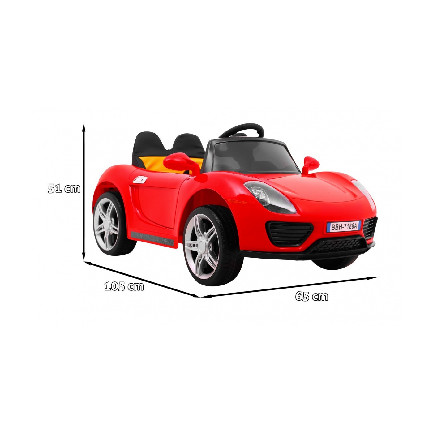 Roadster vozidlo červené