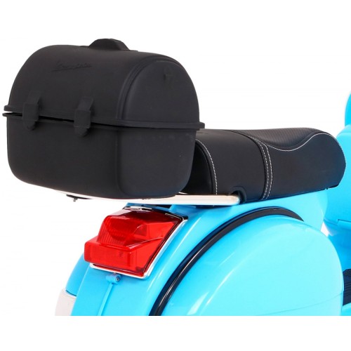 Vespa Kids Elektrická koloběžka Modré pomocné kolíky Audio Eco kůže EVA Pomalý start