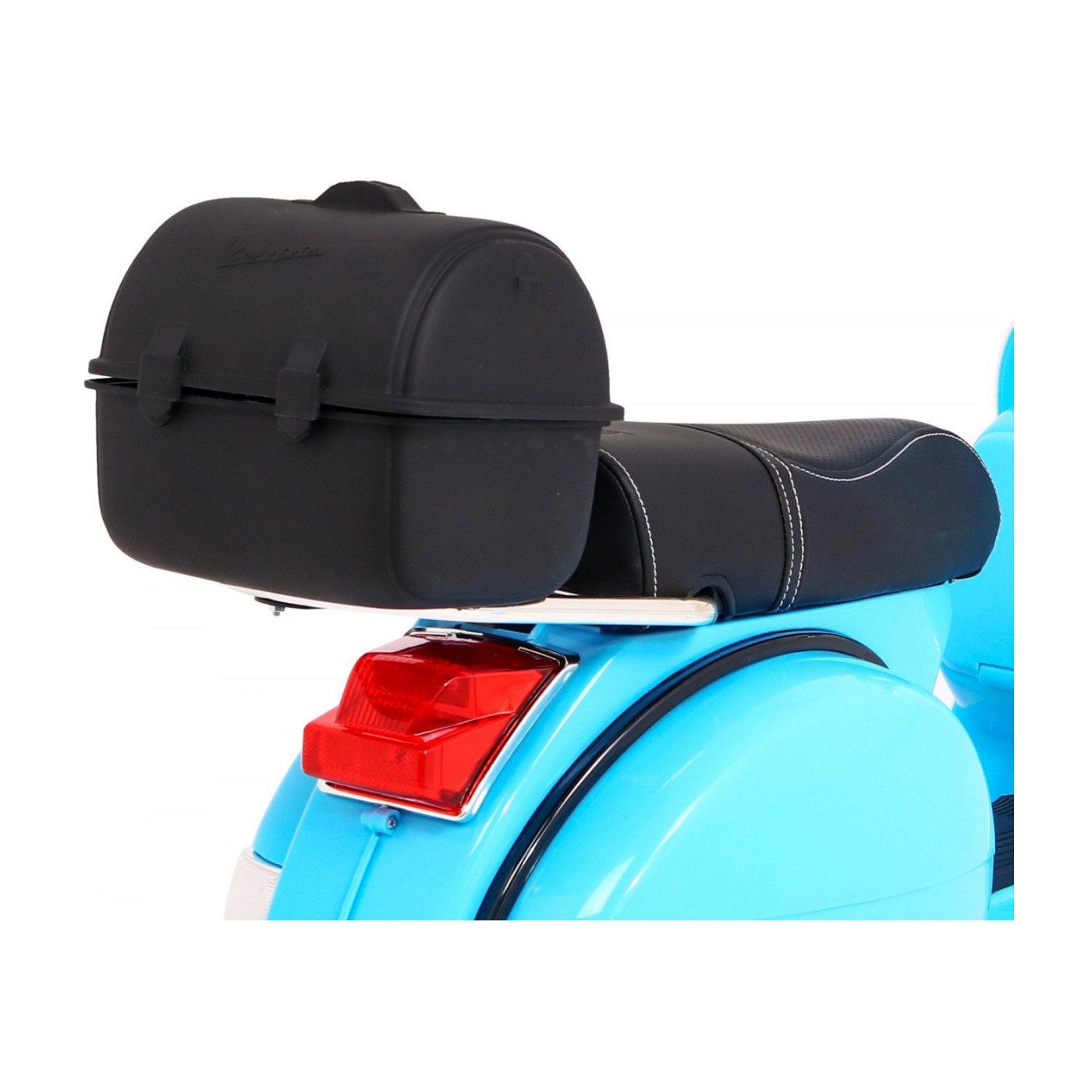 Vespa Kids Elektrická koloběžka Modré pomocné kolíky Audio Eco kůže EVA Pomalý start