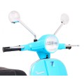 Vespa Kids Elektrická koloběžka Modré pomocné kolíky Audio Eco kůže EVA Pomalý start