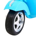 Vespa Kids Elektrická koloběžka Modré pomocné kolíky Audio Eco kůže EVA Pomalý start