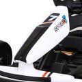 Speed 7 Drift King dětská baterie motokára bílá + funkce driftování + sportovní sedadlo + 2 rychlosti + EVA